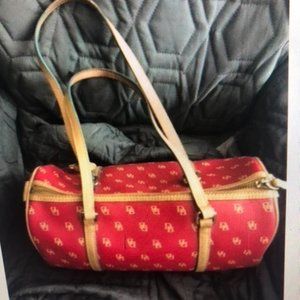 Vintage Dooney & Bourke Red Barrel Bag